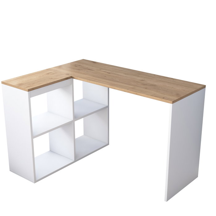 Hanah Home HA113 - 2035 Mesa de estudio roble y blanco Hanah Home HA113 - 2035 Mesa de estudio roble y blanco